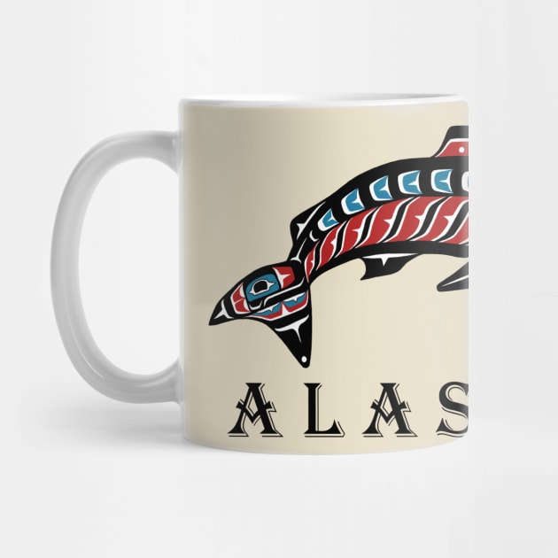 Alaska Pride, salmon by Featherlady Studio